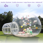 Außen aufblasbares Blaszelt Transparente Kristallkuppel aufblasbares Blaszelt mit Ballons für Hochzeit