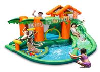 Tropisches Spiel-Mitte-Sprungs-Schloss/aufblasbare Wasserrutsche für Kinder im Sommer
