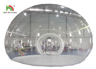 6m Durchmesser-transparentes aufblasbares Blasen-Zelt mit Tunnel für kampierende Miete im Freien