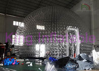 Hauben-kundenspezifisches aufblasbares Blasen-Zelt, globales transparentes aufblasbares Yard-Zelt