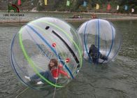 1.0mm PVC 2m aufblasbarer Weg Durchmessers auf Wasser-Ball-buntem Streifen-Ball für Mieten
