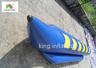 6 Sitzblaue aufblasbare Fliegen-Fischerboot-Wasser-Boot PVC-Plane