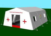 Kundenspezifisches tragbares aufblasbares medizinisches Ereignis-Zelt des Weiß-7.55X5.6m für Notschutz