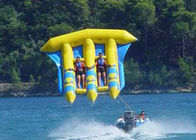 Aufregende aufblasbare Fliegen-Fischerboot-Bananen-Form PVCs für 3 - 6 Personen-Aqua-Spiele